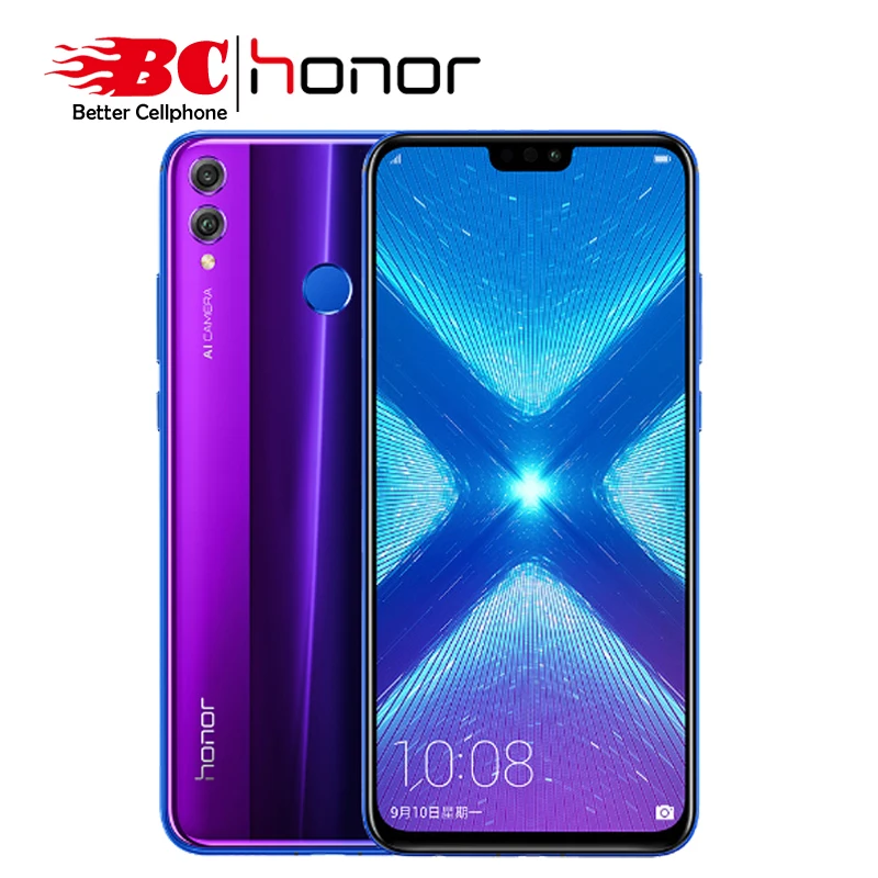 Смартфон huawei honor 8X, 4G, 6,5 дюймов, Android 8,1, Kirin 710, четыре ядра, 3750 мА/ч, двойная задняя камера, 20 МП, 4 Гб ram, 64 ГБ rom