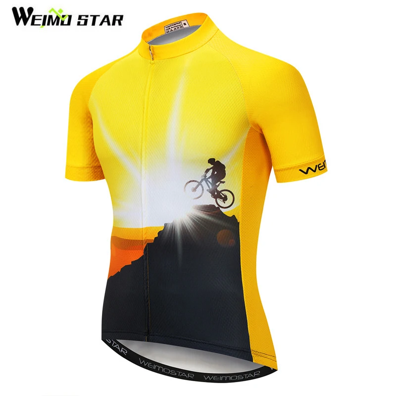 yellow bike jersey