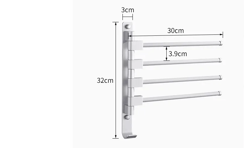 Вращающаяся стойка для полотенец на присоске для ванной комнаты, вращающаяся стойка для полотенец, вращающаяся стойка для хранения, настенный держатель для полотенец, вешалка в серебре