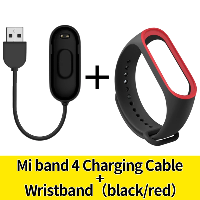 Ремешок на запястье для xiaomi band 4 силиконовый ремешок mi band 4 NFC usb зарядный кабель для mi Band 4 сменный Шнур зарядное устройство аксессуары