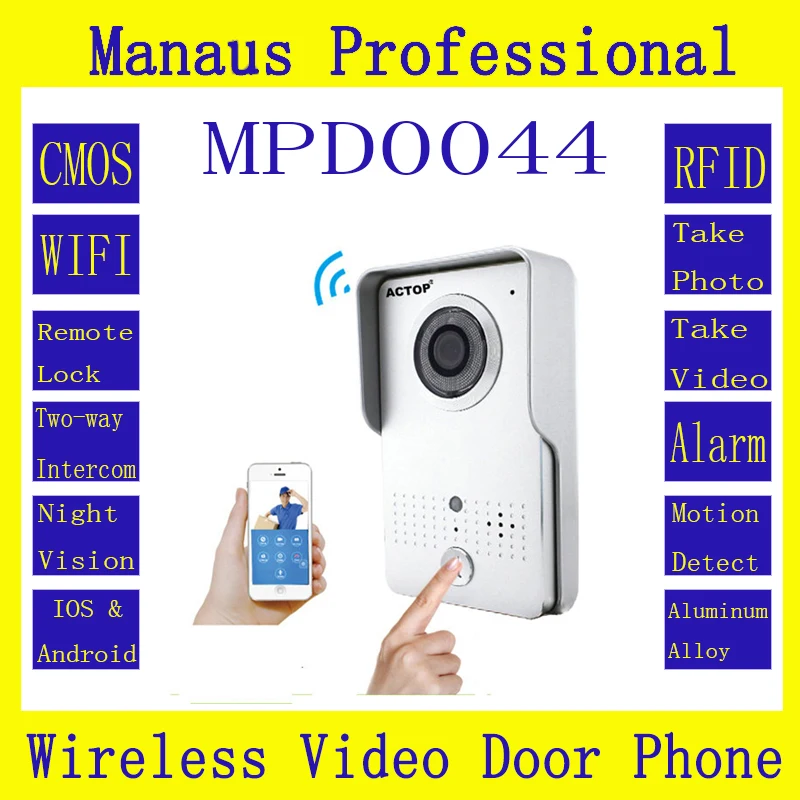 Professional Smart Home WiFi Wireless Magnetic Lock RFID Video Door Phone Intercom System Home Improvement Visual DoorBell D44C Wholesale Security & Protection