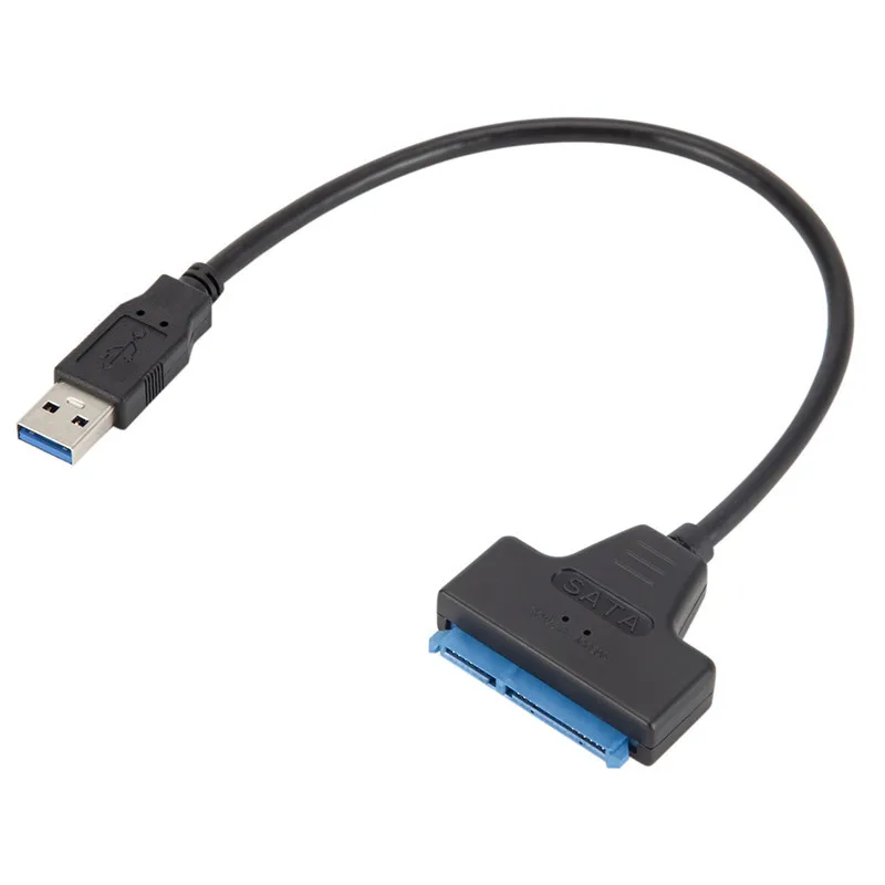 

USB 3.0 to SATA 3.0 Cable Adapter 5Gbps USB3.0 to Serial ATA III 22 Pin Converter for 2.5" SSD HDD Hard Disk Drive