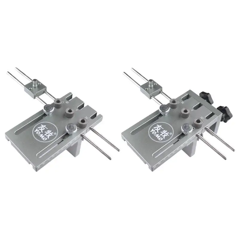 

Multi-function 3 in 1 Aluminium Alloy Dowelling Jig for DIY Woodworking Log Tenon Punch Locator Drill Guide Kit