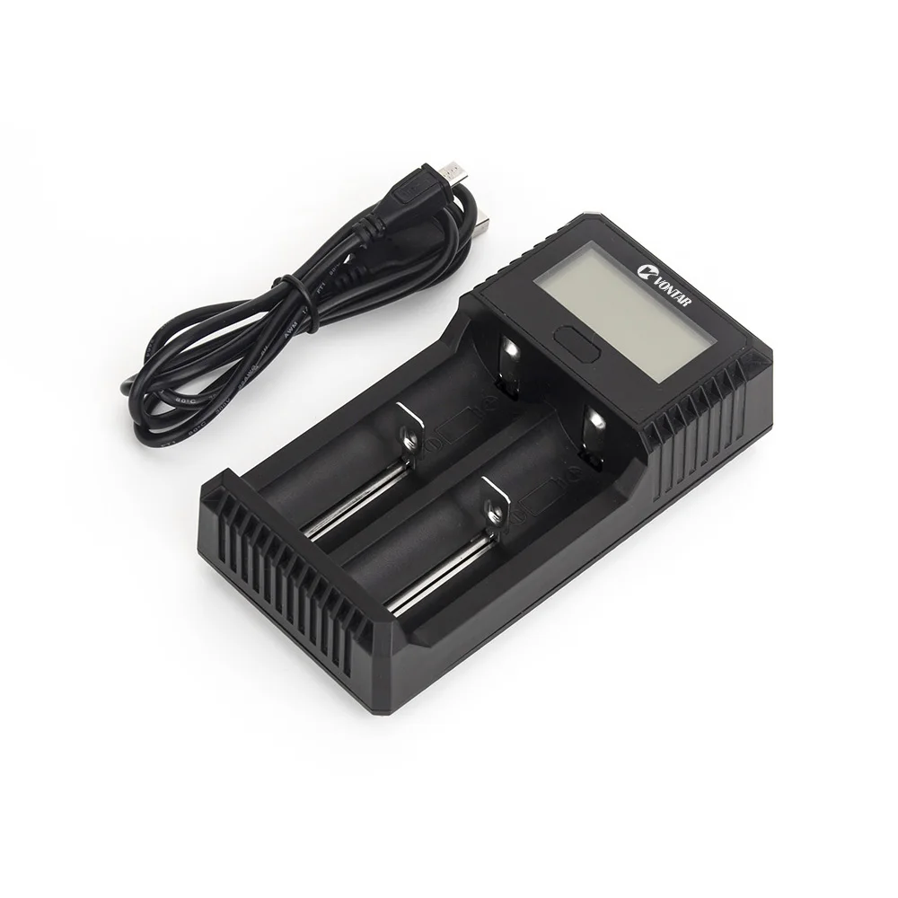 Зарядное устройство VONTAR VT2 PLUS 2 слота умное зарядное USB для lion Ni mh Cd AAA 1 в 3 7