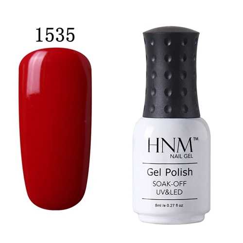 HNM 8 мл УФ-гель для ногтей чистый Цвет Гель-лак для ногтей Лаки Гель-лак замочить от лака Лак для ногтей гель для ногтей длительного действия - Цвет: 1535