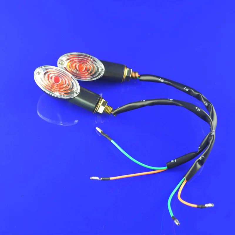 6pcs/lot Free ShippingDetails about 2X Universal Motorcycle Amber LED Turn Signal Light Blinker Indicator QY |