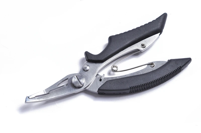 

Multifunctional Hand Tool Fishing Clamp Aluminum Fishing Tackle Tool Fishing Pliers Split Ring Line Cutters Fishing Hooks black