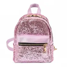 Женщины Bagpack школьный стиль пайетки Путешествия сумка молния серебро Рюкзак Rucksack женщины Mochila Mujer #480