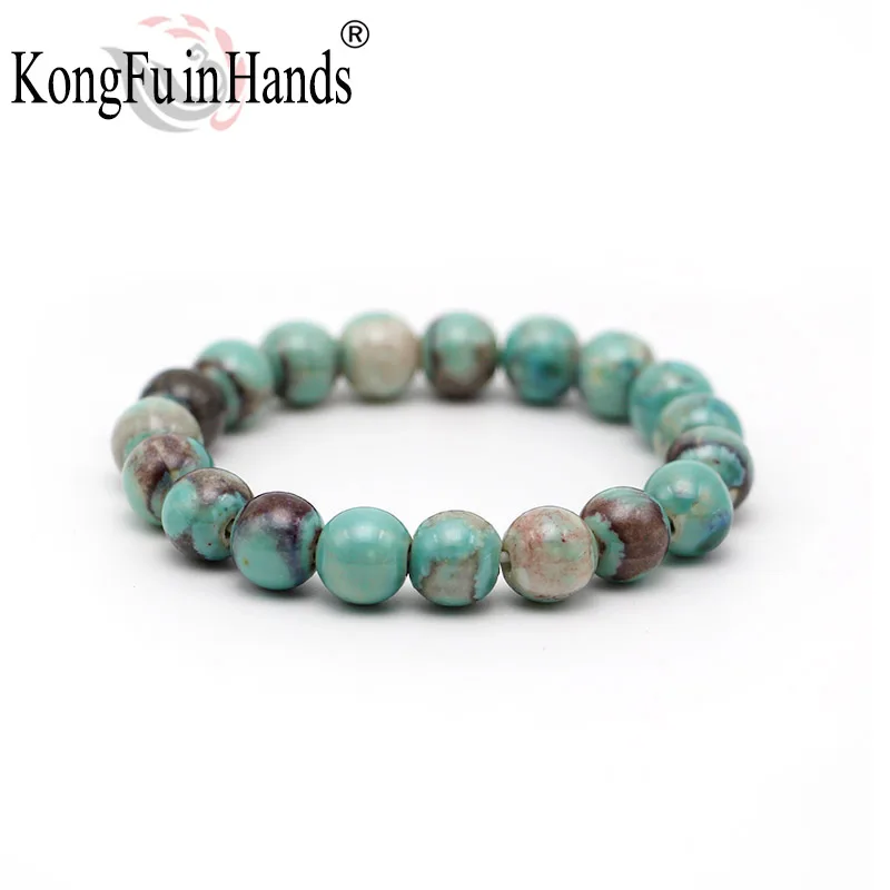 

New arrival trendy green glay fashion beads bracelet ceramics Jewerly New Products lady christmas gift Wholesale free shipping