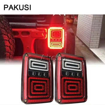 

PAKUSI Car LED Tail lights 12V 24V multi-functions brake reverse lamp turn signal For Jeep Wrangler JK 07-15 US or Euro version