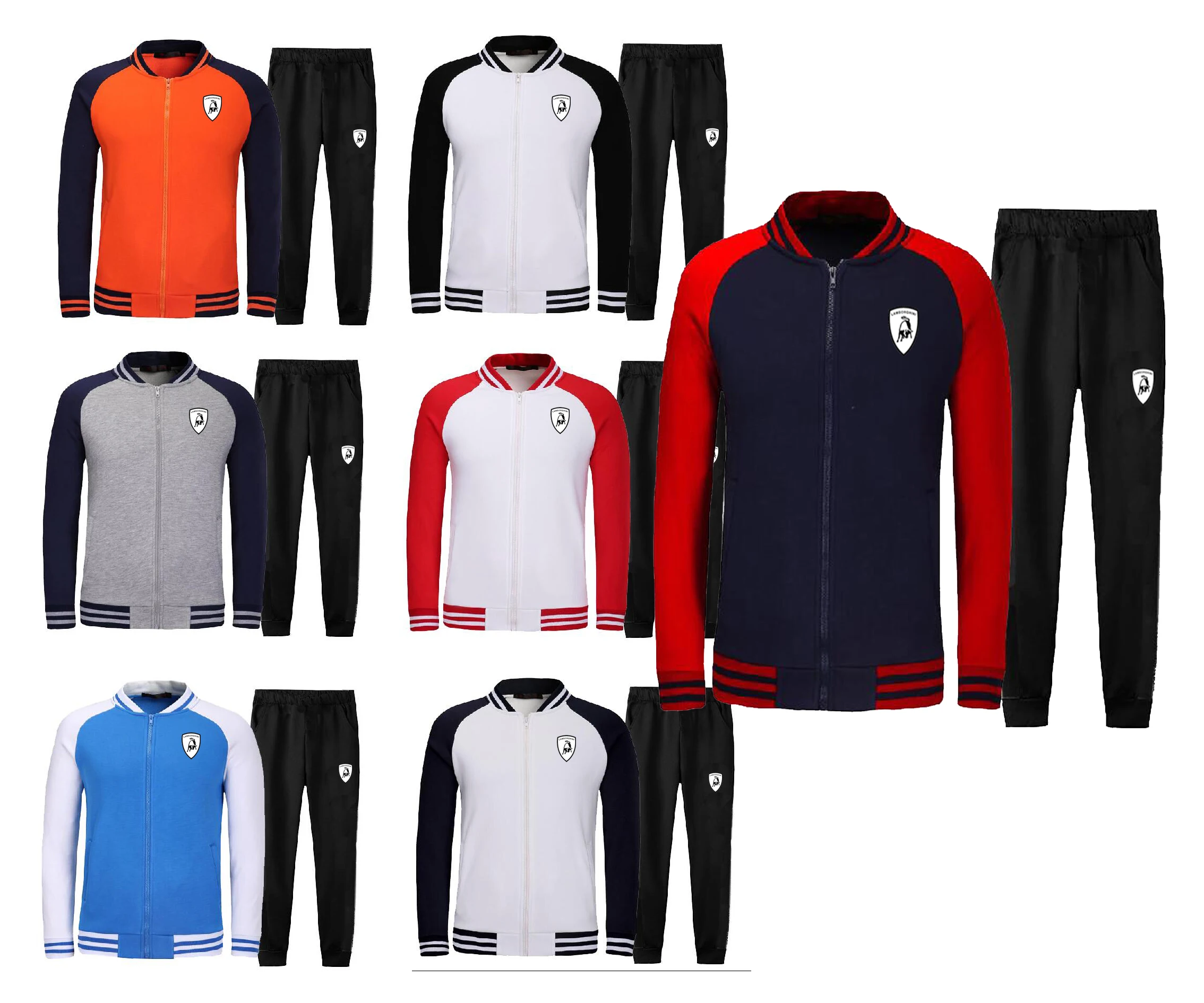 

Men's Gym TrackSuit Sport Jacket Suit Set Trousers Jogging Bottom Top Sweatsuits Blazer Train track suit baseball