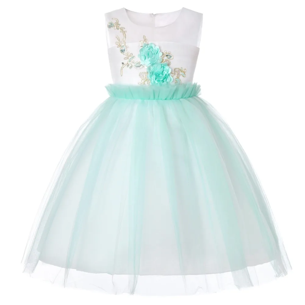 

Kids Clothes Floral Girls Dress Summer 2019 Toddler Girl Clothing Princess Dress Baby Girl Party Dress for Girls 1-13 Years