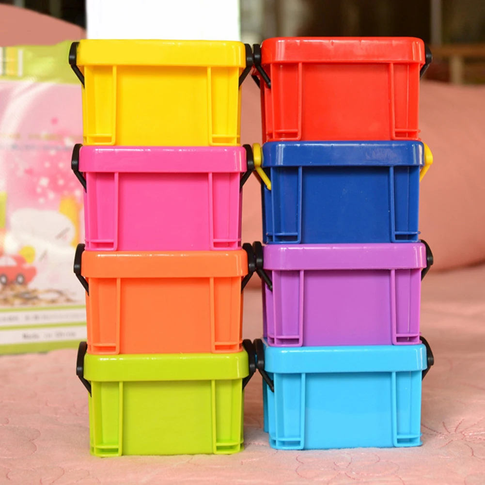 

Mini Plastic Jewelry Necklace Pill Storage Box Case Organizer Holder Container 8cm x 6cm x 5.3cm