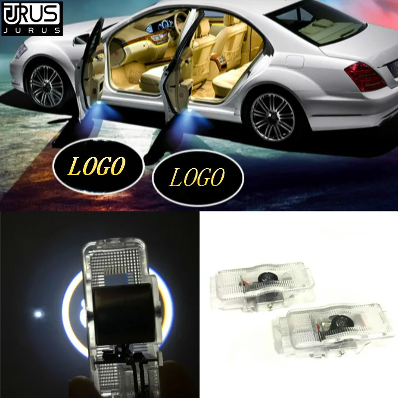 

JURUS 2x LED Car Logo Door Lights Laser Projector Logo For Peugeot 508 408 308 3008 4008 5008 Led Ghost Shadow Light Accessories