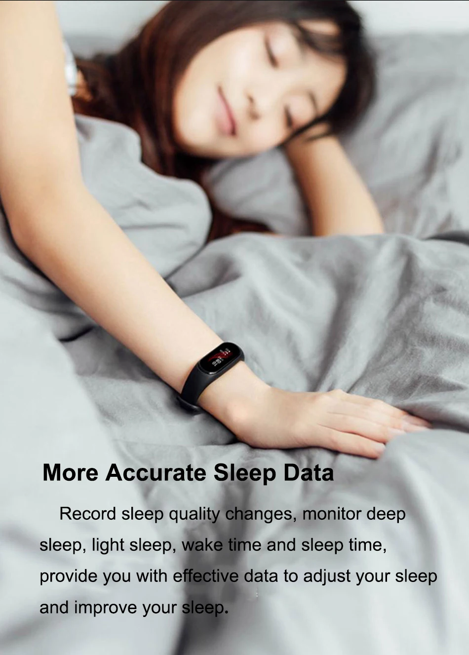 Английская версия Xiaomi Hey Plus Smartband 0,95 дюймов AMOLED цветной экран встроенный многофункциональный NFC сообщение напоминание Push сообщение