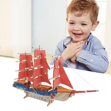 Diy Sailing 3D пазл 3D Деревянный трехмерный зигзаг пазл детская обучающая игрушка модель парусного спорта подарки для детей и взрослых