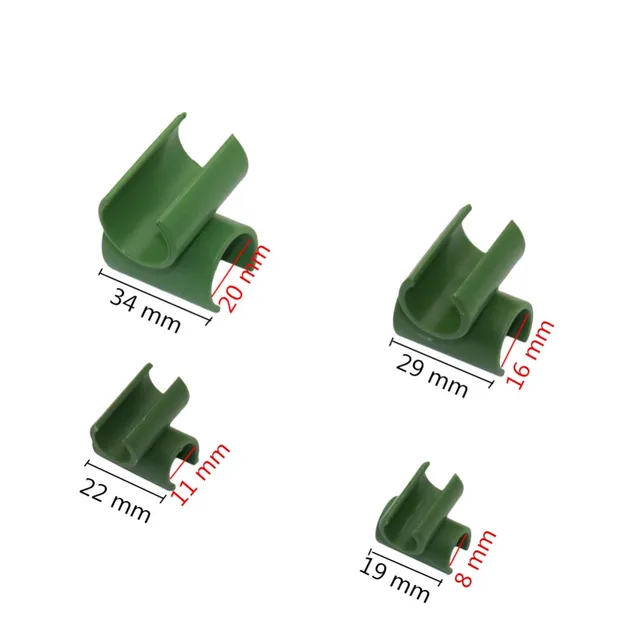 Keresztes Műanyag Kertészeti Oszlop Üvegházhatású Tálca Tartó Rögzített Szorító Kerti Tömlő Cső Taps Mezőgazdasági Üzem Támogatása 5 Db - Image 2