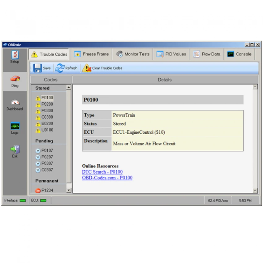 OBDLink SX USB 425801 Diagnostic Interface &