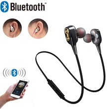 VBNM беспроводные Bluetooth с микрофоном наушники двойной блок наушники с шумоподавлением наушники для водителей HIFI Бас Сабвуфер гарнитура