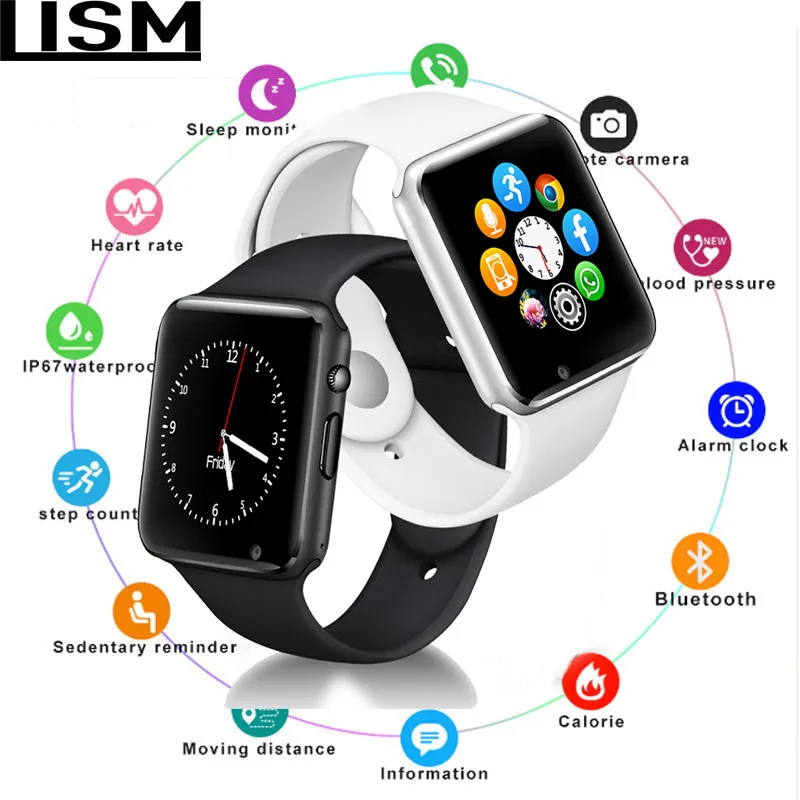 Новое поступление A1 Смарт-часы для мужчин на Android телефон Apple Watch Поддержка 2G Sim TF