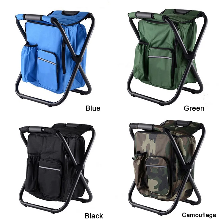 

Outdoor Folding Portable Stool Ice Cold Bag Fishing Backpack Storage Cooler Chair Leisure Travel Hiking Camping Beach Picnic