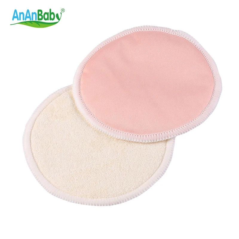 Ananbaby 4 шт. новые бамбуковые прокладки для груди подкладки кормления мам Моющиеся