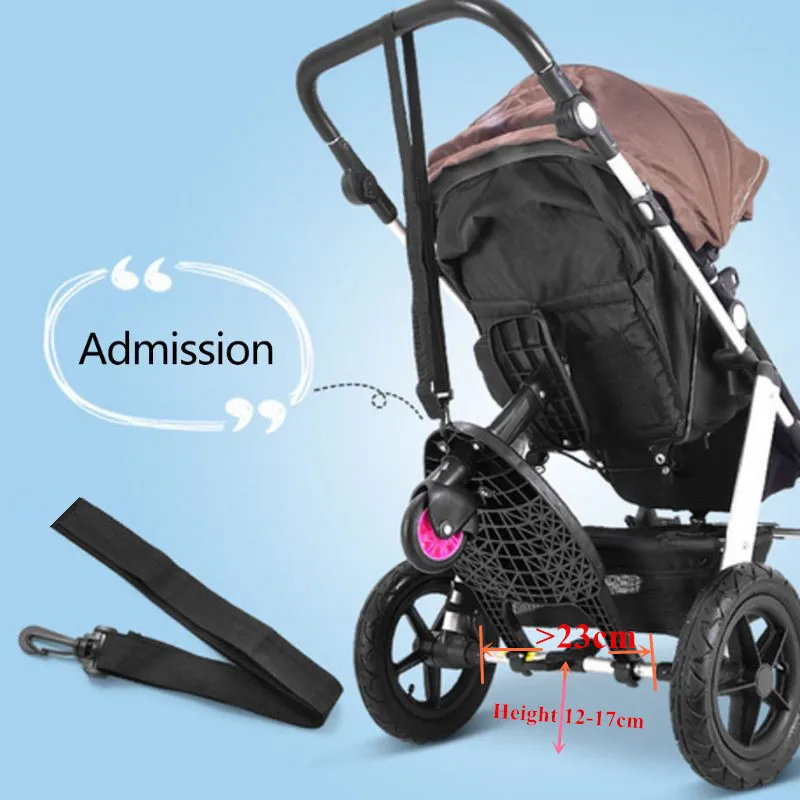 Fashion Children Stroller Pedal Adapter Second Child Auxiliary Trailer Twins Scooter Hitchhiker Kids Standing Plate with Seat Baby Strollers cheap