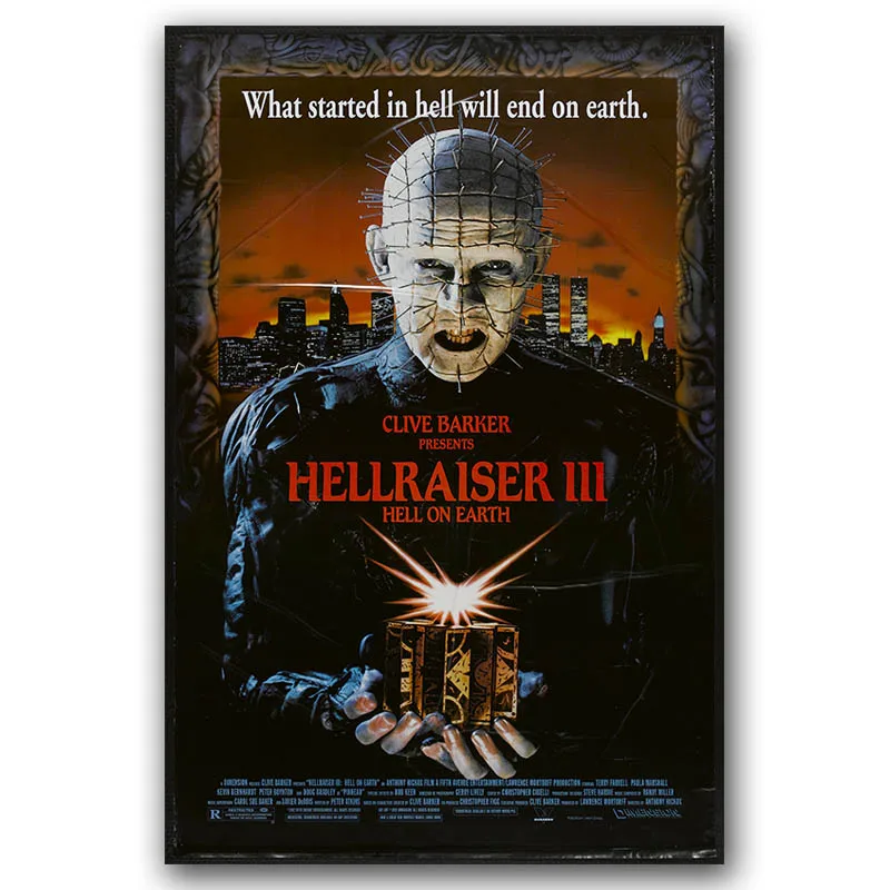 Hellraiser 3 Классический плакат из фильма ужасов настенный художественный принт