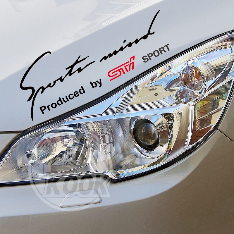 

1Pcs Sports Mind Produced By STICar Hood PVC Racing Decals Sticker Decoration