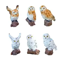 1 шт. Садоводство микро-пейзаж Мини имитация сова маленькие украшения# CO