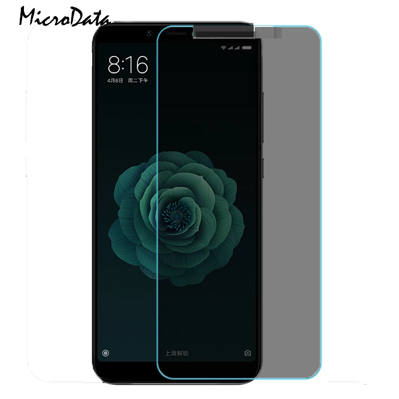 

MicroData Privacy Protection Film Tempered Glass For Xiaomi Mi 5X 6X A1 A2 Anti Spy Screen Protector For MI A1 A2 Glass Cover