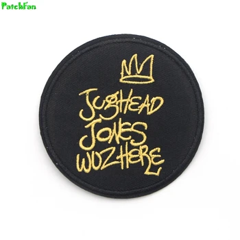 

A0191 Patchfan 20pcs/lot RIVERDALE Jughead Jones Embroidered Patch Badge Military Tactical Clothing Backpack Badges Armband