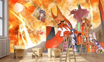 

[Self-Adhesive] 3D Evangelion Illustrator 41 Japan Anime Wall Paper mural Wall Print Decal Wall Murals