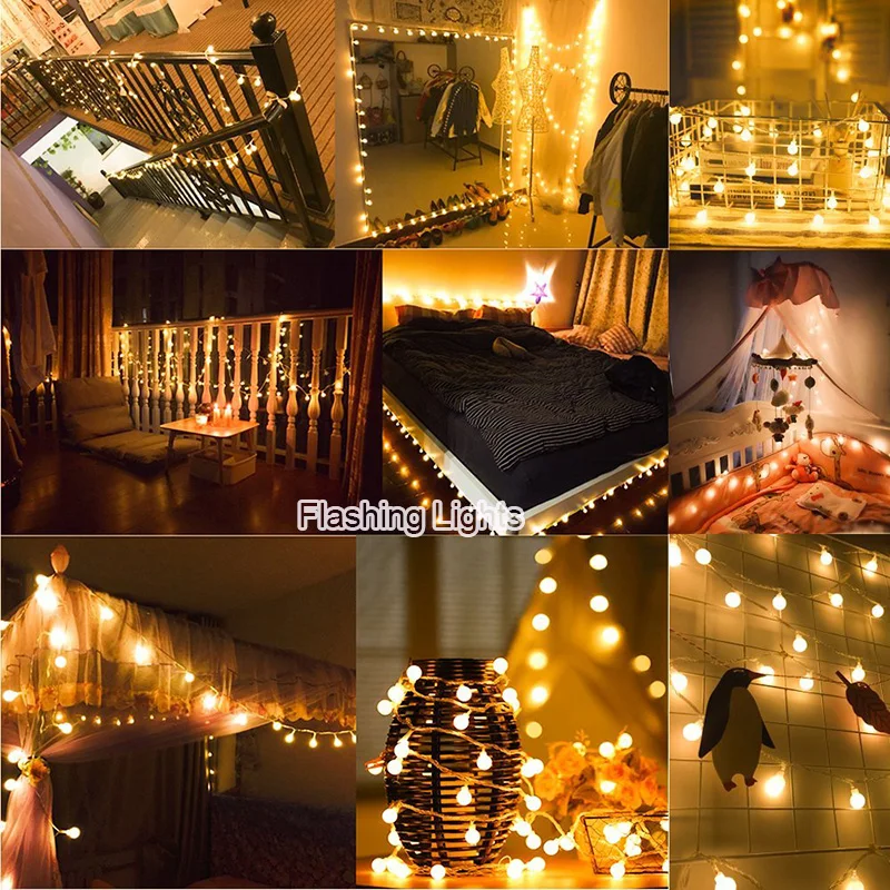 220/110V 10M 100 LED Cherry Ball String Lights Holiday Wedding Christmas Outdoor Garland Home Decoration Night lamp Fairy Lights 220/110V 10M 100 LED Cherry Ball String Lights Holiday Wedding Christmas Outdoor Garland Home Decoration Night lamp Fairy Lights