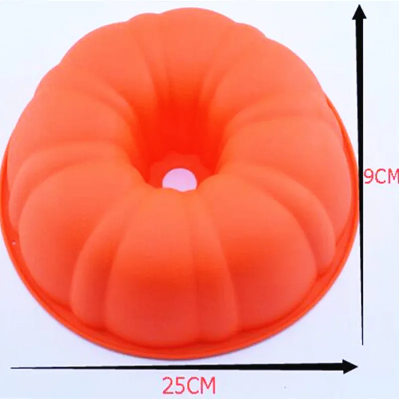 25*25*9 см 200 г большой и красивый тыквы Форма 3D силиконовые формы торт выпечки Инструменты Формы для выпечки чайник Плесень лоток для выпечки