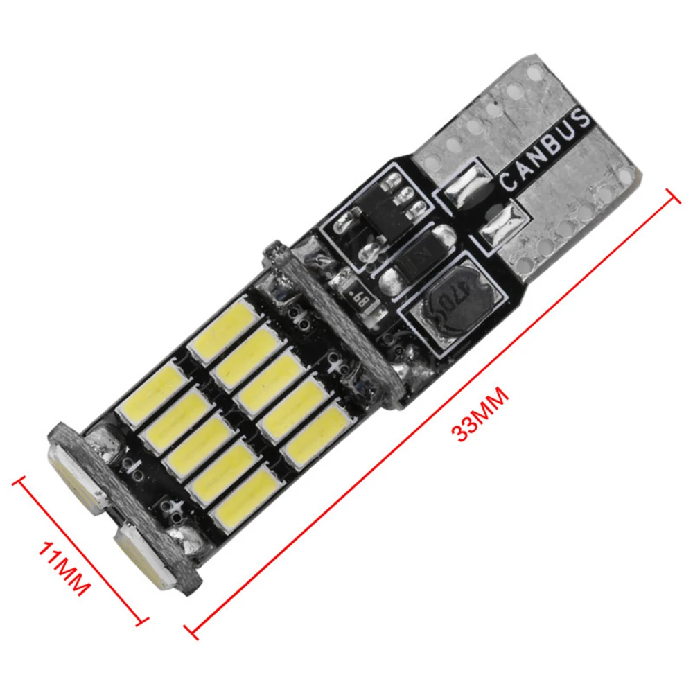 W16W T10 светодиодный лампочка 4014 26SMD Canbus автомобильное Внутреннее освещение подсветка приборов лампочка автомобильная лампа заднего хода