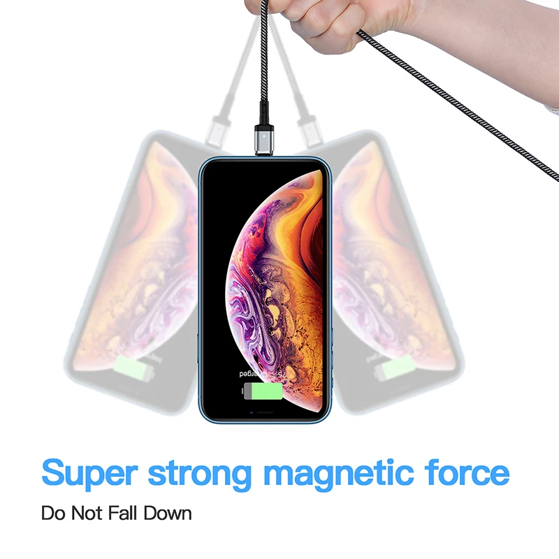 Suntaiho Magnetic Cable For iPhone XR XS Max X Quick Charger Cord Fast Data Cables For iPhone 8 7 Plus iPad Magnet Charger Cord Suntaiho Magnetic Cable For iPhone XR XS Max X Quick Charger Cord Fast Data Cables For iPhone 8 7 Plus iPad Magnet Charger Cord