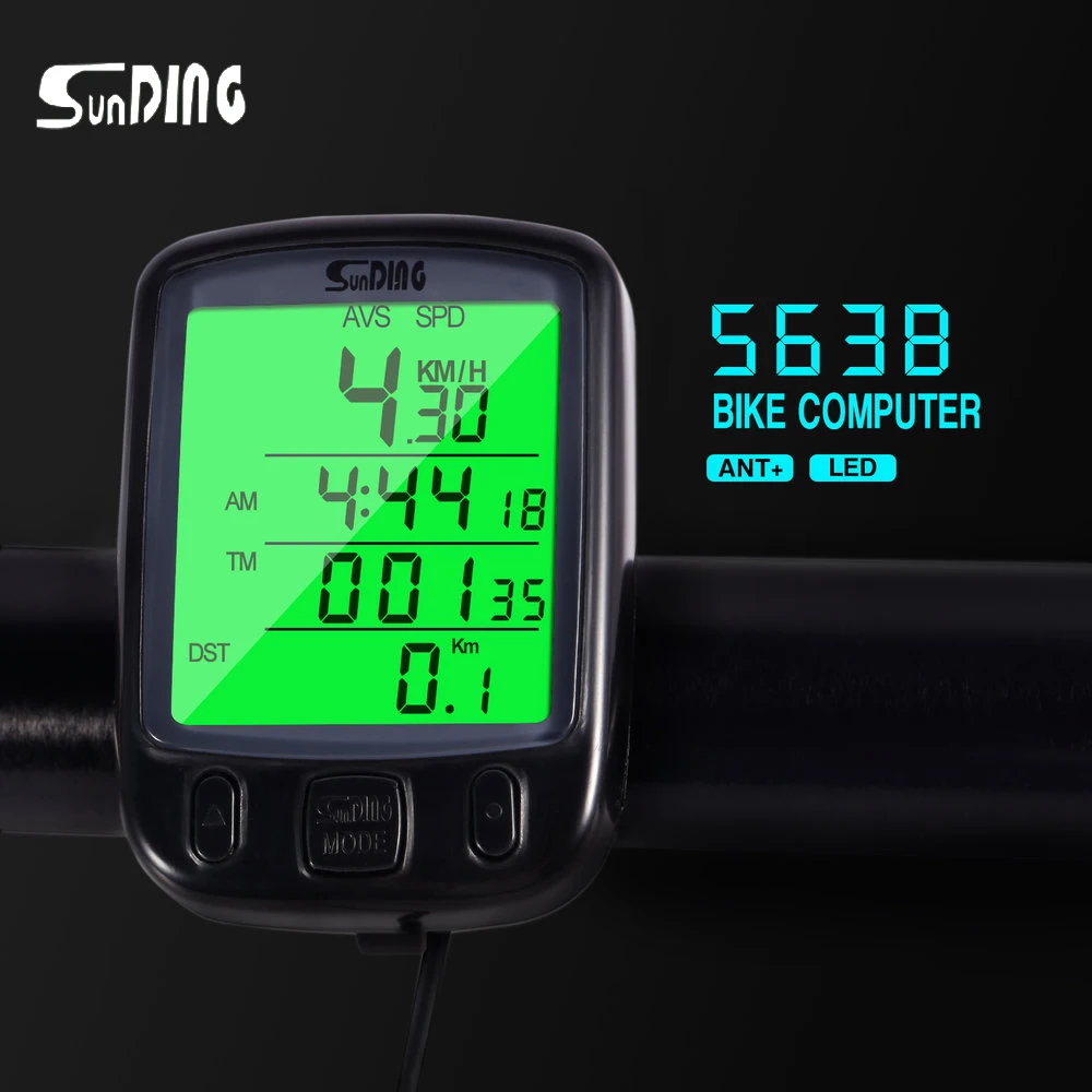 SunDing SD 563B Multifunction Bicycle Computer Waterproof Cycling