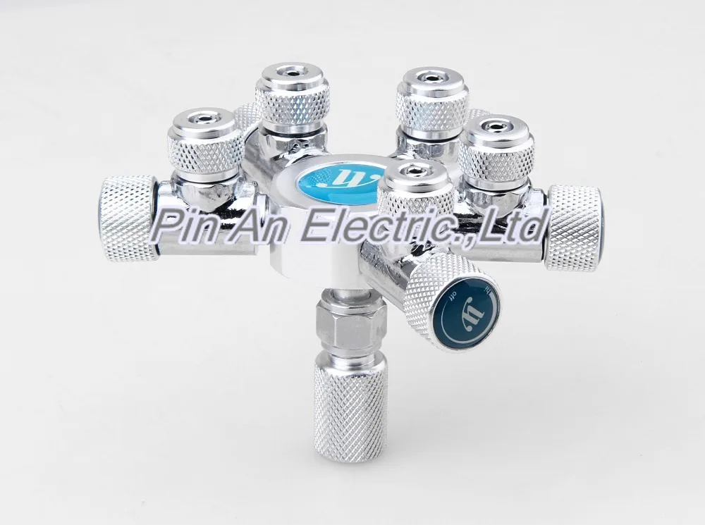 Аквариумный сплиттер для регулятора co2 multi-way 5 way diy независимая Регулировка