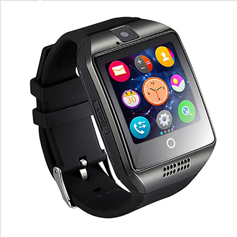 

NFC Bluetooth Smart Watch Q18 With Camera facebook Sync SMS MP3 Smartwatch Support Sim TF For IOS Android Phone pk gt08 dz09