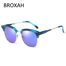 Fashion Polarized Sunglasses Men Women Brand Designer Driving Sun Glasses Semi-Rimless Frame Shades UV400 Lunette De Soleil Fashion Polarized Sunglasses Men Women Brand Designer Driving Sun Glasses Semi-Rimless Frame Shades UV400 Lunette De Soleil