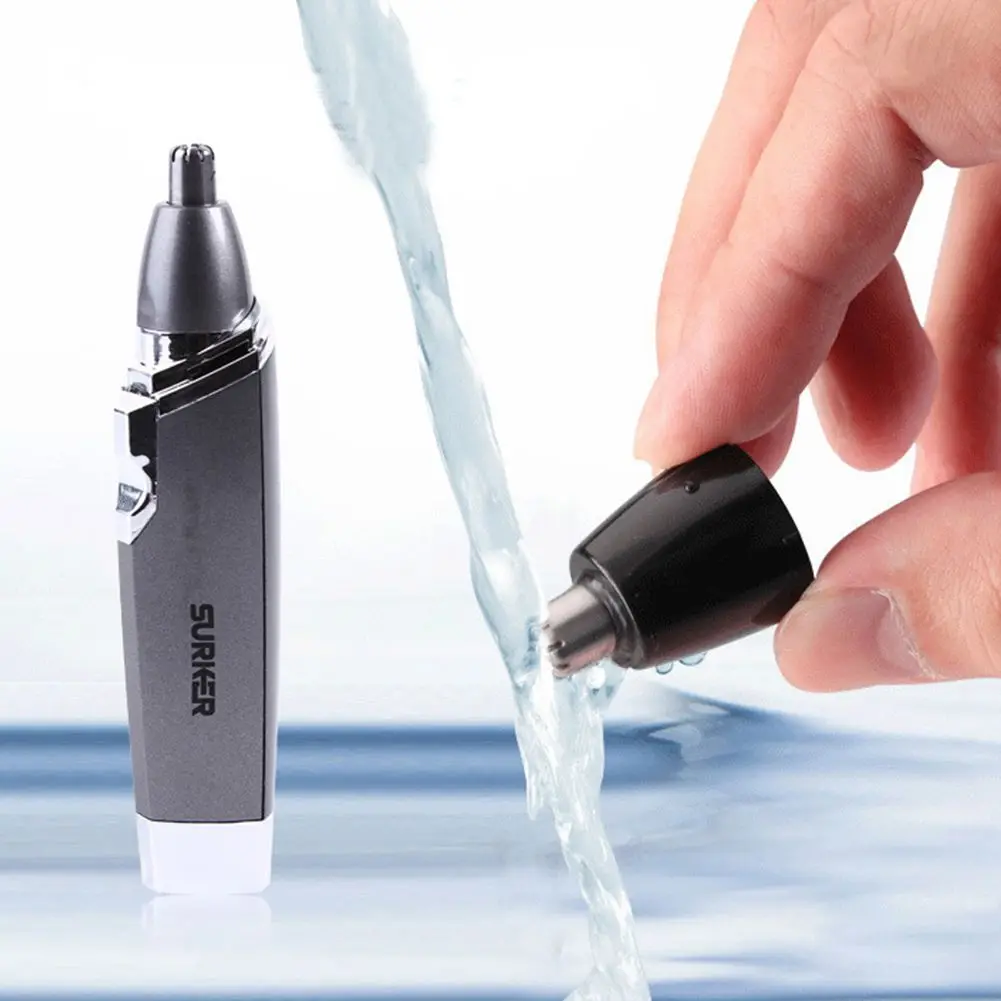 

Fashion Electric Nose Hair Trimmer Men Repair Shaving Nose Hair Cut Nose Device Plastic Gray Gift