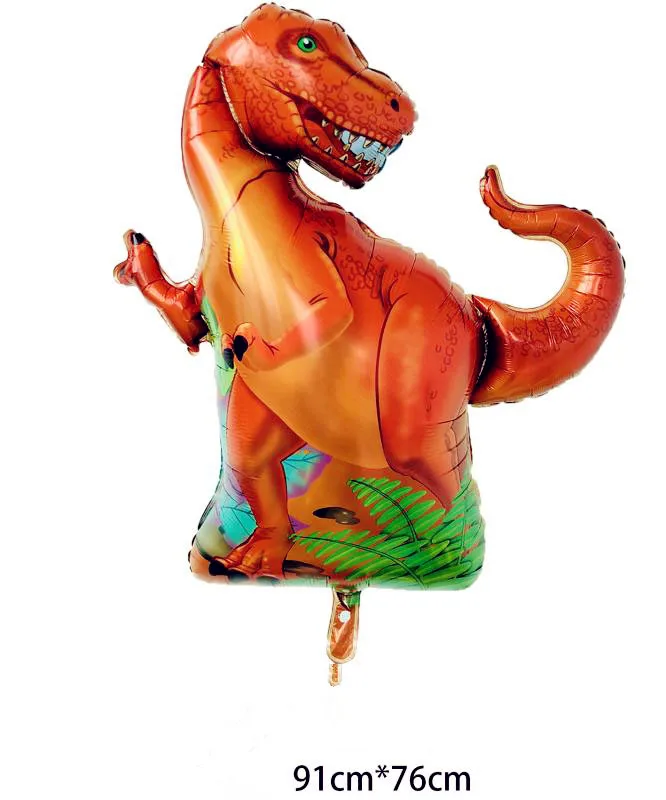 1 шт. новые воздушные шары из фольги дракона динозавр юркского периода древний тираннозавр детский игрушечный шар джунгли вечерние Декор