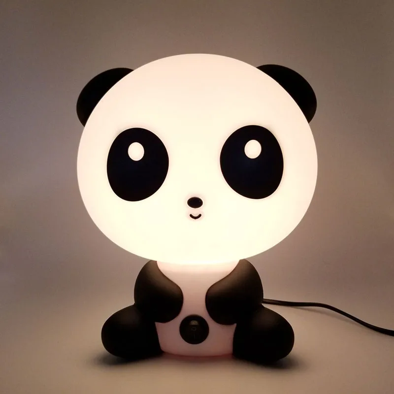 

EU Plug Baby Bedroom Lamps Night Light Cartoon Pets Panda PVC Plastic Sleep Led Kid Lamp Bulb Nightlight for Kids
