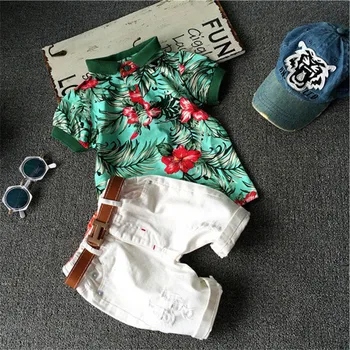 

Brand Free Belt Hot Sale 3Pcs Children Clothing Sets Baby Toddler Boys Girls Tshirts+Shorts Pants Sports Suit Kids Boy Clothes