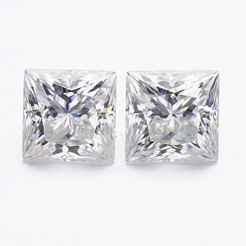

square princess cut 5*5mm E/F high quality moissanites manufacturer