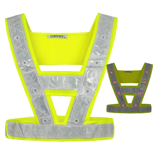 LED Reflective Safety Vest with Lights