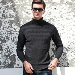 MACROSEA 100% шерсть Для мужчин мужские водолазки, мужские свитера Smart Повседневное одноцветное Цвет пуловер высокого качества Для мужчин