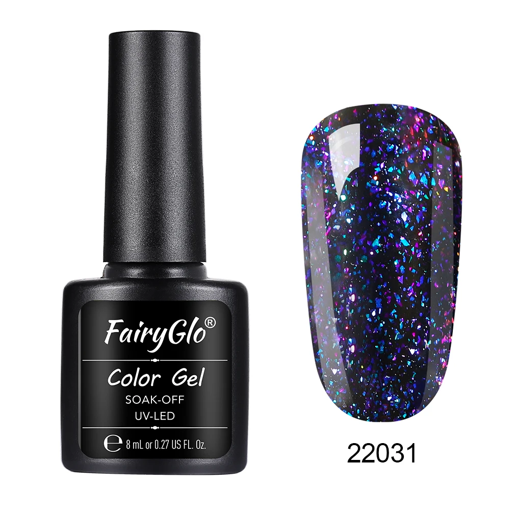 FairyGlo 8 мл Хамелеон звёздный Гель-лак для ногтей блеск замочить от УФ-гель лак Vernis Полупостоянный маникюр лак для ногтей - Цвет: 22031