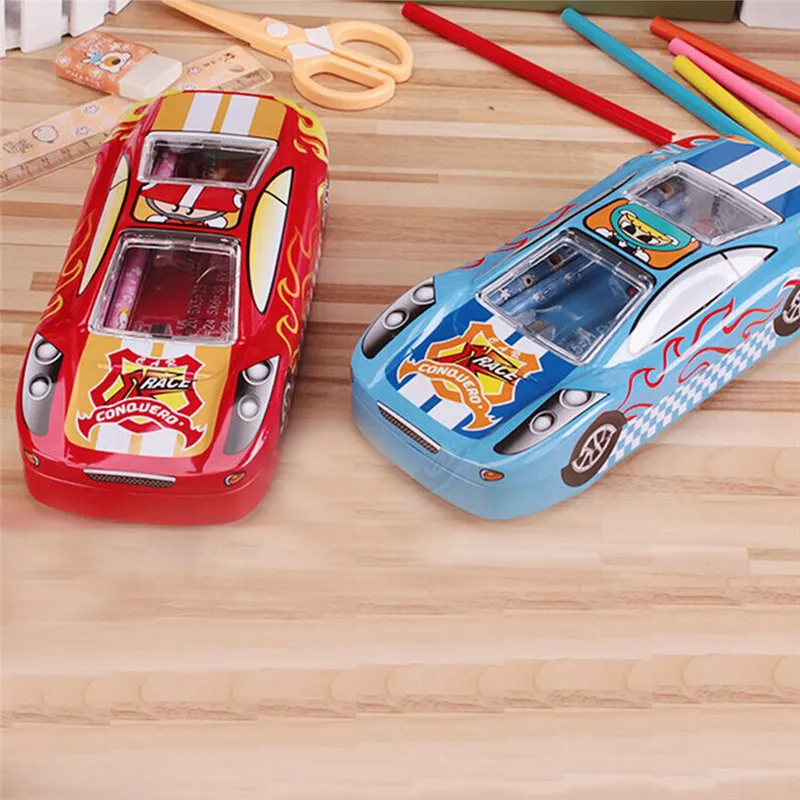 cok islevli kalem kutusu ile araba seklinde kirtasiye set cetvel kalemtiras silgi ilkokul ogrencisi ve kizlar icin